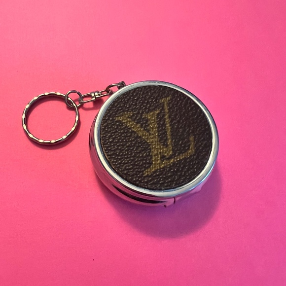 Upcycled/Repurposed Louis Vuitton Monogram Canvas Pill Case - Picture 1 of 2